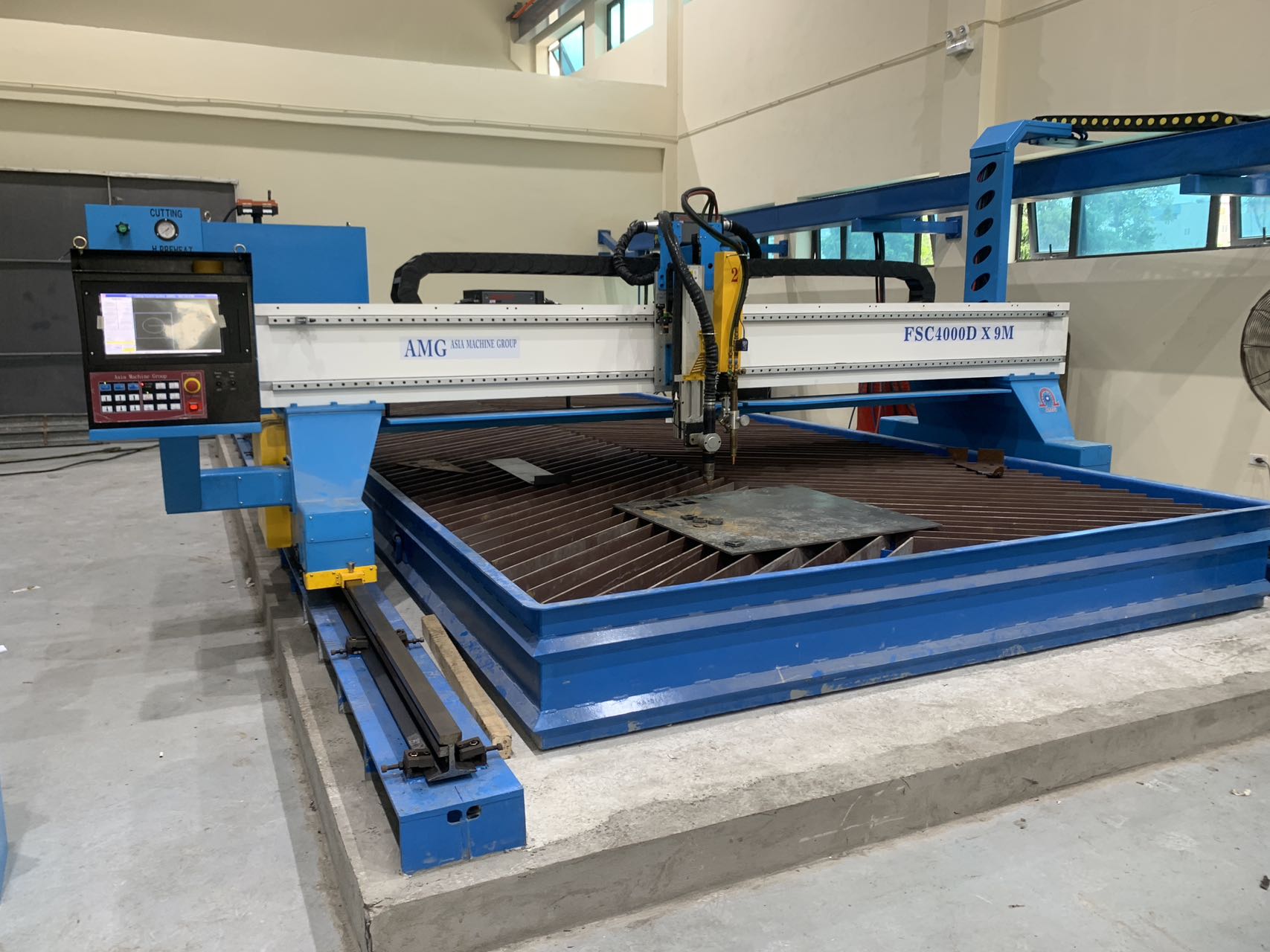 CNC Plasma/Gas Plate Cutting Machine, Model FSC 7000D – 21M