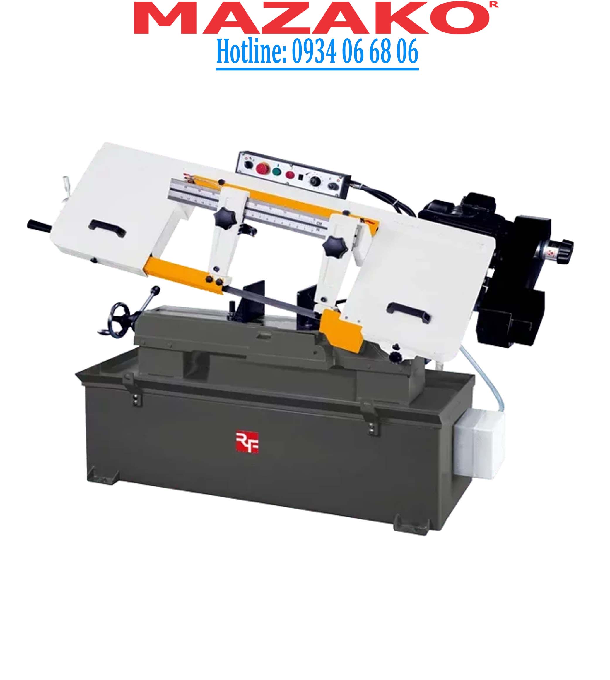 Máy Cưa Vòng Kim Loại RF-1018SV | Tốc Độ Vô Cấp Cơ Khí | MAZAKO